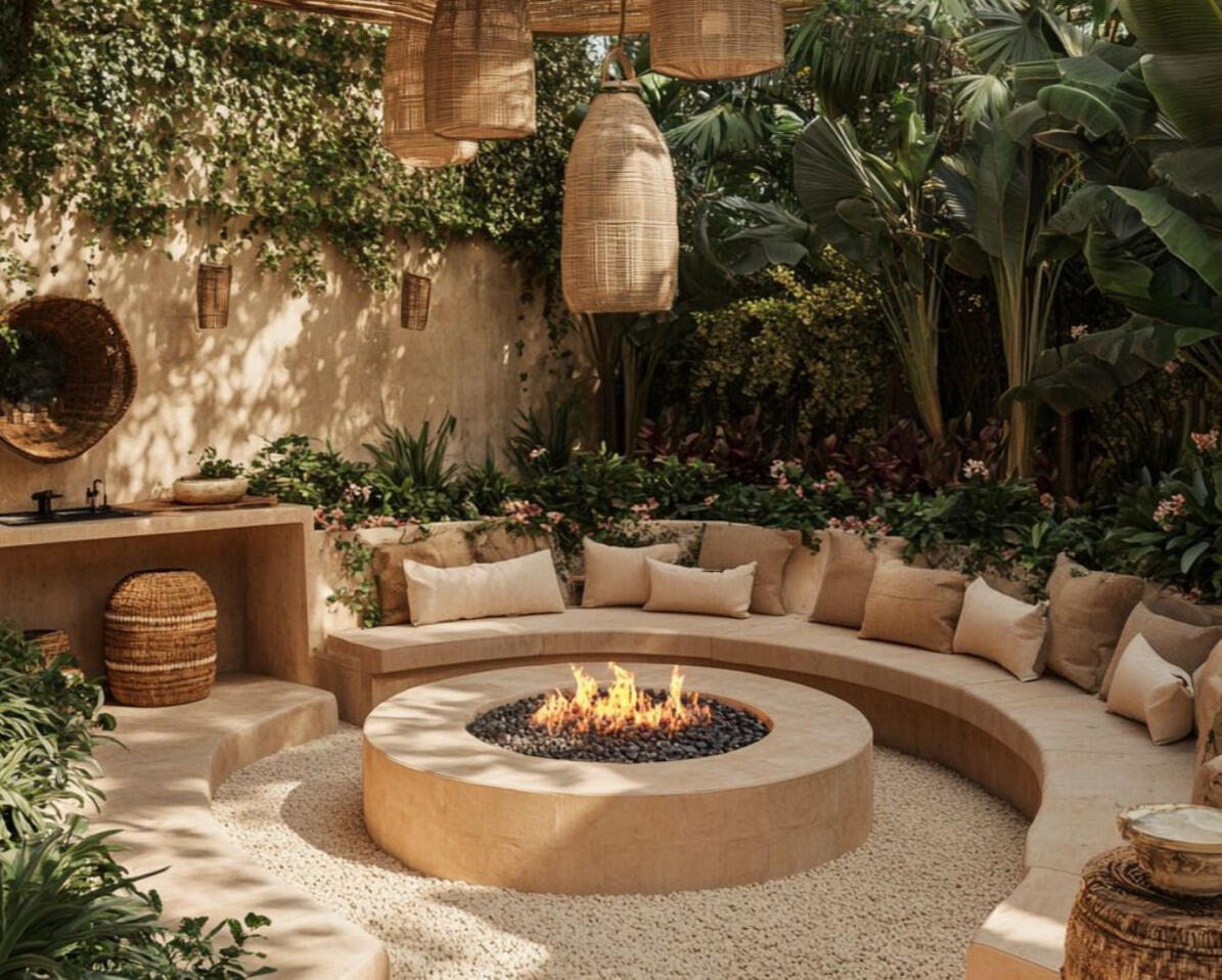 terrasse enduit à la chaux esprit tulum bali Paysagiste en Corse – création et entretien de jardins, murs en pierres sèches, maçonnerie paysagère, plantations méditerranéennes, enduits à la chaux. Interventions à Bastia, Pietranera, Miomo, Biguglia, Borgo, Lucciana, Casamozza, Île-Rousse, Lumio, Cort