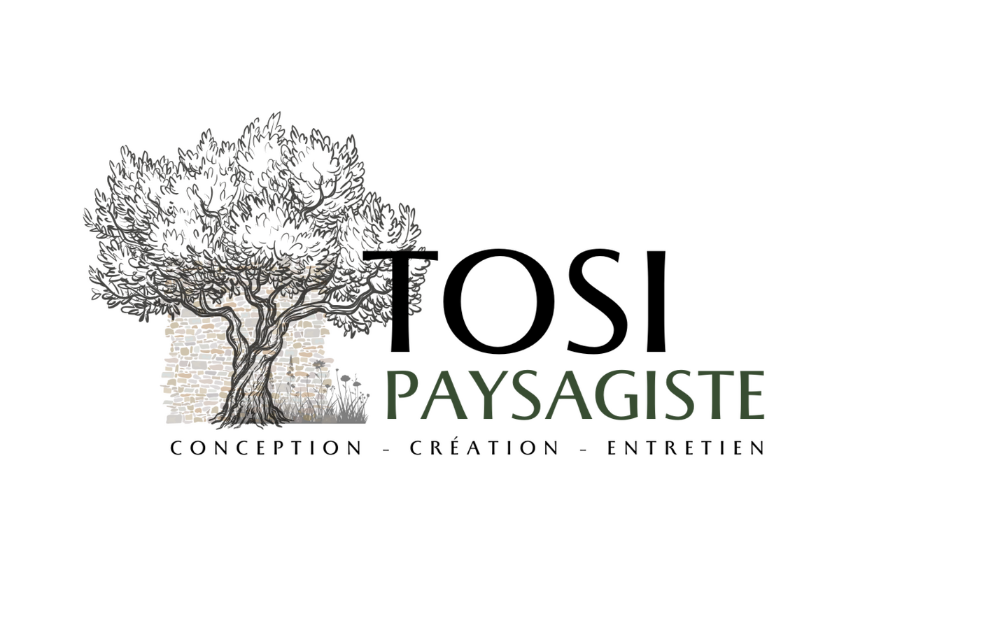 logo tosi paysagiste Paysagiste en Corse – création et entretien de jardins, murs en pierres sèches, maçonnerie paysagère, plantations méditerranéennes, enduits à la chaux. Interventions à Bastia, Pietranera, Miomo, Biguglia, Borgo, Lucciana, Casamozza, Île-Rousse, Lumio, Cort